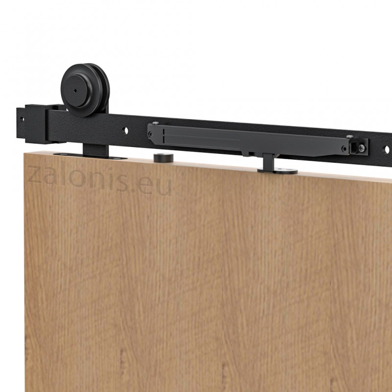 BARN DOOR RAIL 200cm/300cm BLACK D.70 BARN DOOR AND HARDWARE